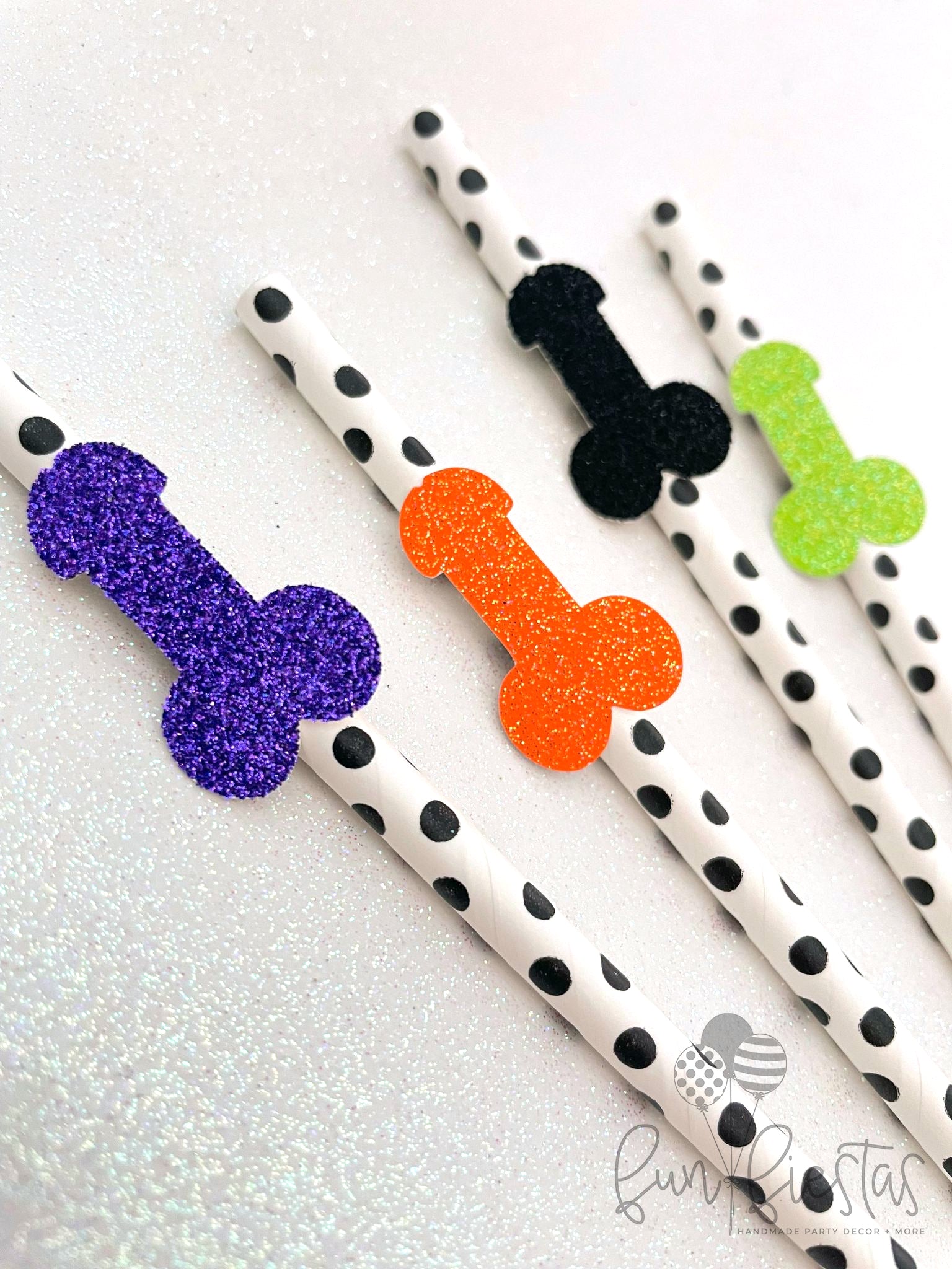 Halloween bachelorette party supplies - penis straws for halloween party