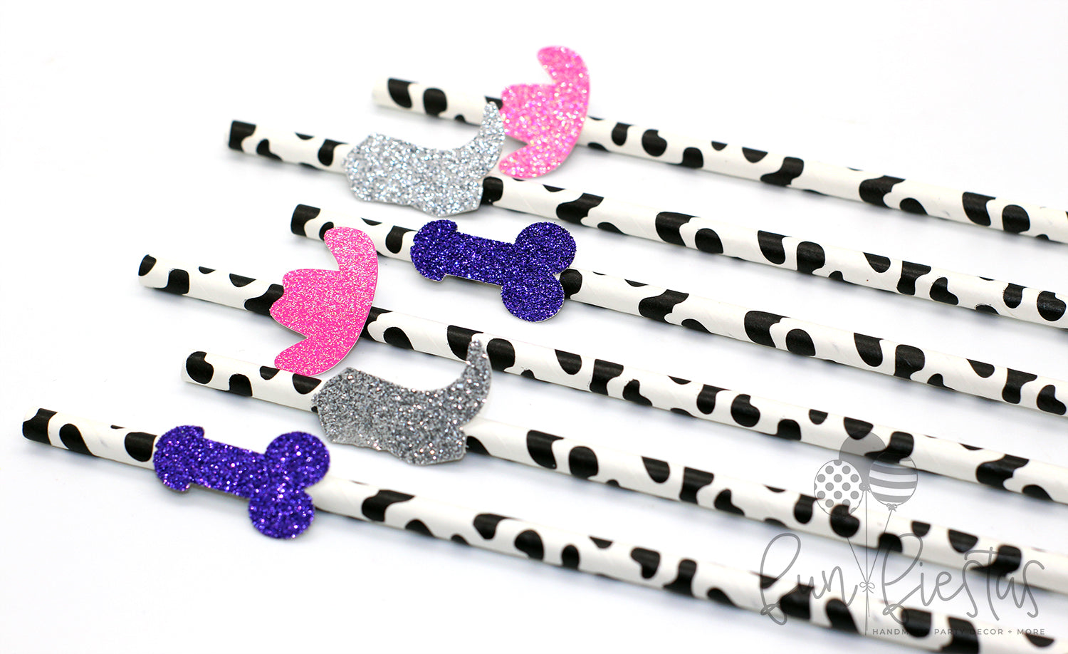 Disco Cowgirl Bachelorette Party Straws