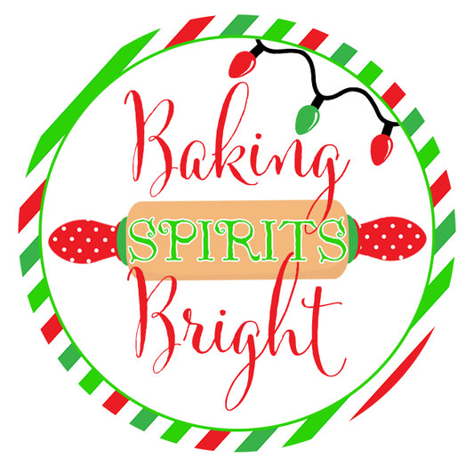 Printable Baking Spirits Bright Tags