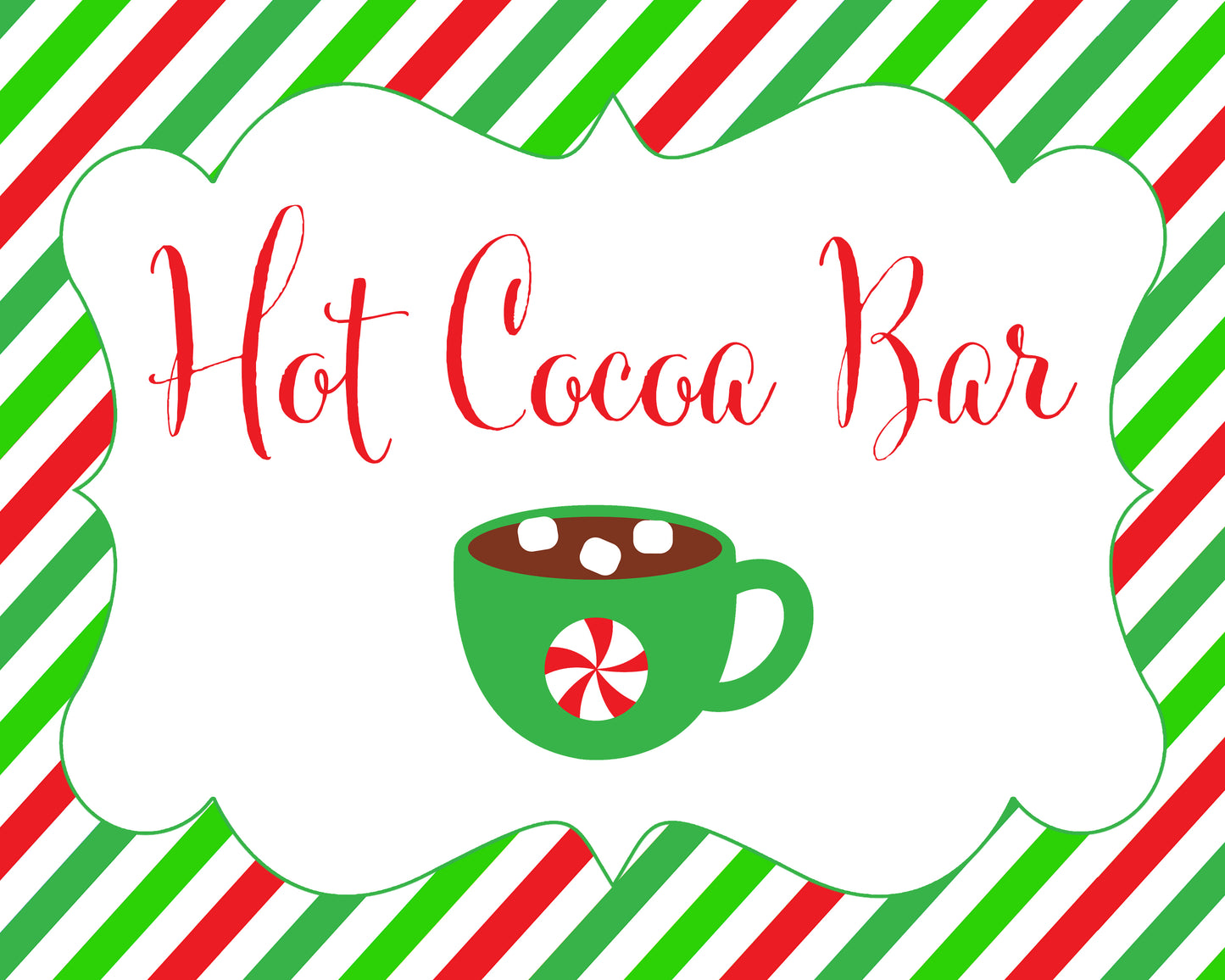 Printable Hot Cocoa Bar Sign